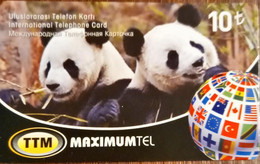 Prepaid Card    Different  TTM Maximumtel Panda 10 TL Used Written - Collections