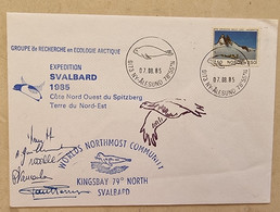 NORVEGE Mammiferes Marins,  Expedition SVALBARD 1985. Worlds Northmost Community.  Dédicace - Other & Unclassified