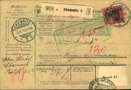 1912, Paketkarte Ab FRANKFURT (MAIN) - Altri & Non Classificati