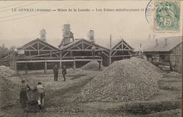 C. P. A. : 53 : LE GENEST : Mines De La Lucette, Les Usines Métallurgiques Et Les Ateliers, Animé, Timbre En 1907 - Le Genest Saint Isle