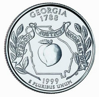 ESTADOS UNIDOS - 1/4 Dolar GEORGIA 1999 - Collezioni