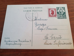 Luxembourg - Entier Postal + Complément De Luxembourg Pour La France En 1946 - M 86 - Interi Postali