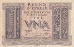 BANCONOTA BIGLIETTO DI STATO ITALIA 1 LIRA UNC (RY7432 - Regno D'Italia – 1 Lire