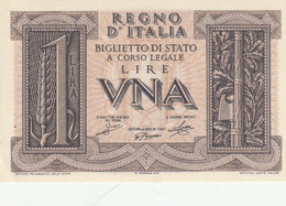 BANCONOTA BIGLIETTO DI STATO ITALIA 1 LIRA UNC (RY7436 - Regno D'Italia – 1 Lire