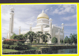 Brunei PPC The Omar Ali Saifuddien Bandar Seri Begawan KUCHING Sarawak 1991 KASTRUP Denmark (2 Scans) - Brunei