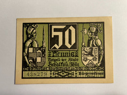 Allemagne Notgeld Schaltau 50 Pfennig - Colecciones