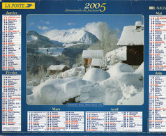 CALENDRIER Année 2005 Département De La SOMME 80 - LAVIGNE - Massif Des ARAVIS - Le LAUTARET ,La MEIJE-LES ECRINS - Grand Format : 2001-...