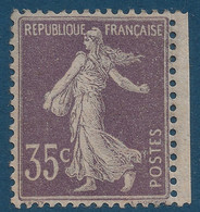 FRANCE Semeuse N°135** Violet Type IIA Tres Bon Centrage Sans Charnière Fraicheur Postale Signé CALVES - 1906-38 Sower - Cameo