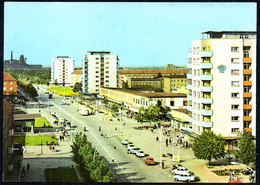 F7493 - Eisenhüttenstadt Neubauten Großplatte Architektur DDR Ikarus Omnibus - Verlag VEB Bild Und Heimat Reichebach - Eisenhuettenstadt