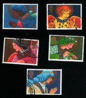 1998 Christmas Michel GB 1772 - 1776 Stamp Number GB 1834 - 1838 Yvert Et Tellier GB 2061 - 2065 - Gebraucht
