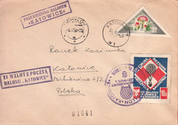1959 - 1960 Balloon Mail - Transported In A Balloon | KATOWICE - 01641 - Globos