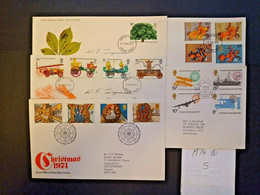 1974 A GROUP OF FIVE FIRST DAY OF ISSUE POSTMARKED COVERS. (B) #01016 - 1971-1980 Dezimalausgaben