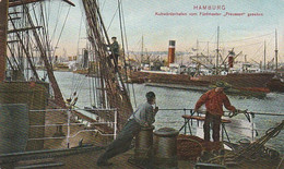 AK Hamburg - Kuhwärderhafen Vom Fünfmaster "Preussen" Gesehen - 1910 (60430) - Finkenwerder