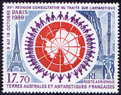 TAAF - ANTARTICA - TREATY - MAPS - PENGUINE - **MNH - 1989 - Traité Sur L'Antarctique