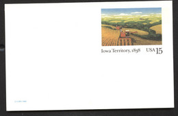 UX123 Postal Card IOWA TERRITORY Mint 1988 - 1981-00