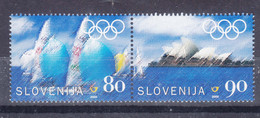 Slovenia Olympic Games 2000 Mi#308-309 Mint Never Hinged Pair - Slovénie
