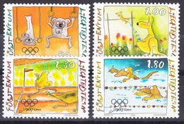 Liechtenstein 2000 Olympic Games Mi#1241-1244 Mint Never Hinged - Unused Stamps