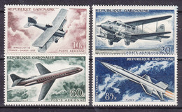 Gabon 1962 Airmail Mi#175-178 Mint Never Hinged - Gabun (1960-...)