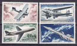 Gabon 1962 Airmail Mi#175-178 Mint Never Hinged - Gabon