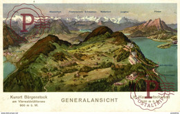 KURORT BÜRGENSTOCK AM VIERWALDSTÄTTERSEE - GENERALANSICHT - LIFT HAMMETSCHWAND Suiza Switzerland Suisse Schweiz - Andere & Zonder Classificatie