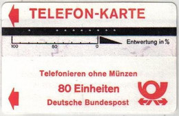 GERMANY : TB4F BAMBERG 80 U (PVC-folie) 'F' USED - Précurseurs