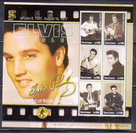 Sierra Leone 2002 Elvis Presley Mi#4270-4275 Mint Never Hinged Kleinbogen - Sierra Leone (1961-...)