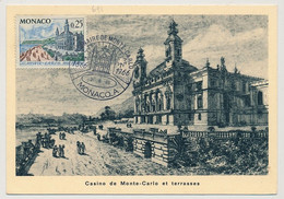MONACO => Carte Maximum - 0,25 Casino De Monte-Carlo Et Terrasses - Monaco A - 1/6/1966 - Maximum Cards