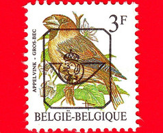 BELGIO - Usato - - 1985 - Uccelli Di Buzin - Frosone Comune - Coccothraustes Coccothraustes - Preannullato - 3 - Typos 1986-96 (Vögel)