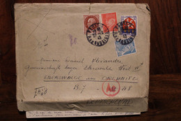 Allemagne France 1943 Eberswalde LAGER Censure Cover Reich STO Petain WW2 WK2 - WW II
