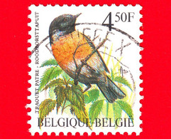 BELGIO - Usato - 1990 - Uccelli Di Buzin - Saltimpalo Africano - Saxicola Torquata - 4.50 - 1985-.. Pájaros (Buzin)