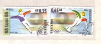 2002, Winter Olympics Salt Lake City 2v.- Used/oblitere (O)  BULGARIA / Bulgarie - Oblitérés