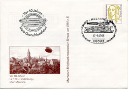 Germany Deutschland Postal Stationery - Cover - Von Oranien Design - Zeppelin - Enveloppes Privées - Oblitérées