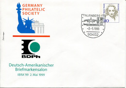 Germany Deutschland Postal Stationery - Cover - Marlene Dietrich Design - Stamp Exhibition Nürnberg, American Collectors - Private Covers - Used
