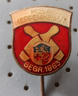 Nine-pin Bowling Club KSG Heppenheim 1963  Germany  Pin Badge - Bowling