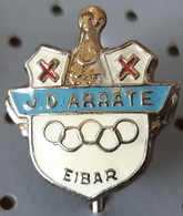 Nine-pin Bowling Club JD Arrate Eibar SPain Vintage Pin Badge - Bowling