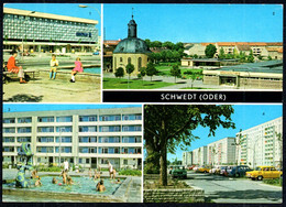 F7507 - Schwedt Centrum Warenhaus Neubauten - Verlag Bild Und Heimat Reichebach - Schwedt