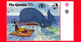 Nuovo - MNH - GAMBIA - 1991 - Disney - Anno Dell'alfabetizzazione II - Balena - Pippo - Goofy - 50 - Gambia (1965-...)