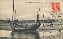 BERCK PLAGE - Barques De Pêche à Marée Basse - Berck
