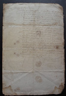 Document à Déchiffrer, Aux Environs De 1650 (Paléographie) - Manuscrits