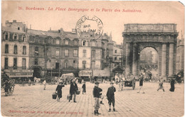 CPA- Carte Postale France Bordeaux Place Bourgogne Et Porte Des Salinières 1905 VM49398 - Bordeaux