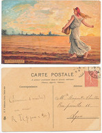1904 CARTE MAXIMUM SEMEUSE LIGNEE - 1903-60 Semeuse Lignée