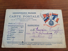 Carte FM D'un Soldat Pour Un Autre Soldat Au SP 93 En 1915 - M 121 - Oorlog 1914-18