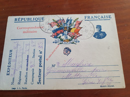 Carte FM Du SP 93 Pour Grémonville En 1915 - M 123 - Guerra Del 1914-18