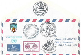 2052o: Beleg Österreichisches UNO- Kontingent Am Golan 1982 Mit Vielen Stempeln UNDOF AUSBATT - Storia Postale