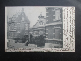 CP BELGIQUE (V2210) FONTAINE L'EVÊQUE (2 Vues) L'école Communale Des Filles Marcophilie Bas Oha Et Charleroi 1904 - Fontaine-l'Evêque