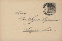 45 Ziffer 3 Pf Drucksache Firma Baier & Schneider Heilbronn, Freiburg 24.9.1894 - Lettere