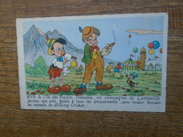 Carte Assez Rare , Carte De Pinocchio , En Compagnie De Lampwick Et Jiminy Cricket - Autres & Non Classés