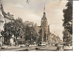 Berlin-Stegltz, Schloß-Straße Mit Rathaus, PKWs, Tram, Foto-AK, Nicht Gelaufen - Steglitz