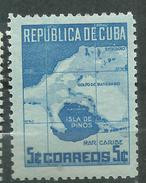 CUBA  Scott# 437 ** MNH Map Of Isle Of Pines - Unused Stamps