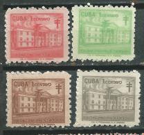 CUBA Scott # RA39/42 ** MNH Set National Council Of Tuberculosis Beneficencia Charity - Charity Issues